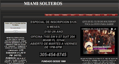 Desktop Screenshot of miamisolteros.com