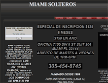 Tablet Screenshot of miamisolteros.com